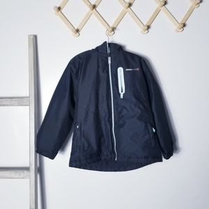 SWISS TECH GIRL'S BLACK AND LIGHT BLUE COAT SIZE 6/6X